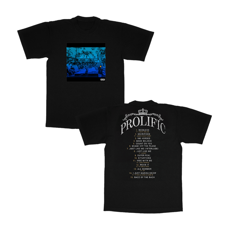 Nipsey Hussle Prolific Album Tee - Black | Nipsey Hussle & Bino Rideaux
