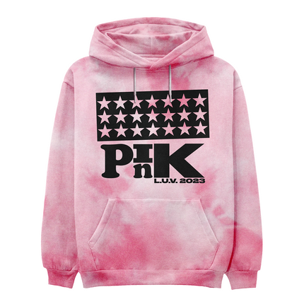 Lil Uzi Vert - Pink LUV Tie Dye Hoodie