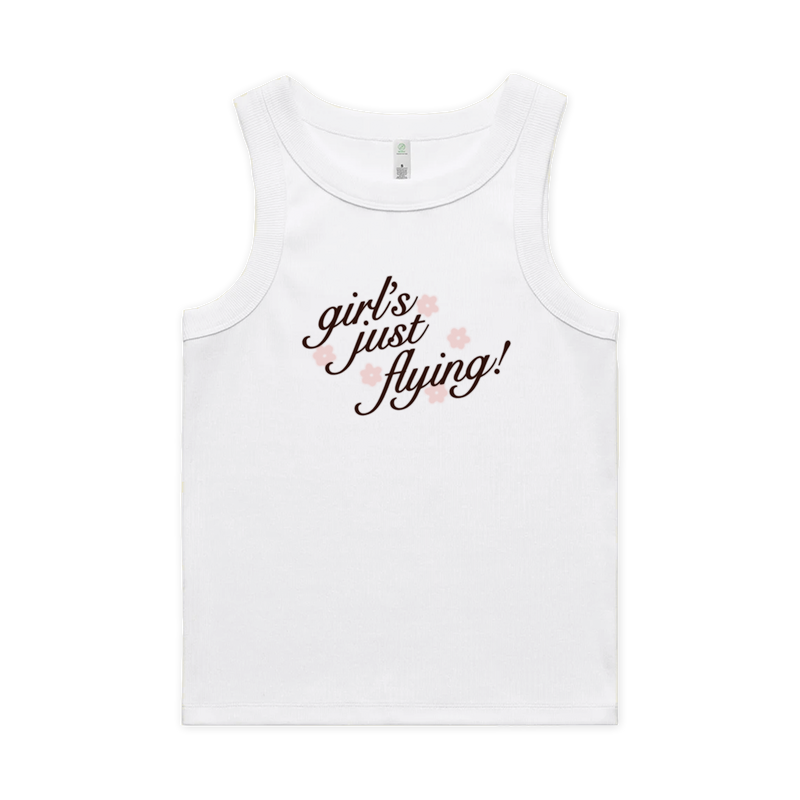 Girl's Just Flying Tank White | Maisie Peters