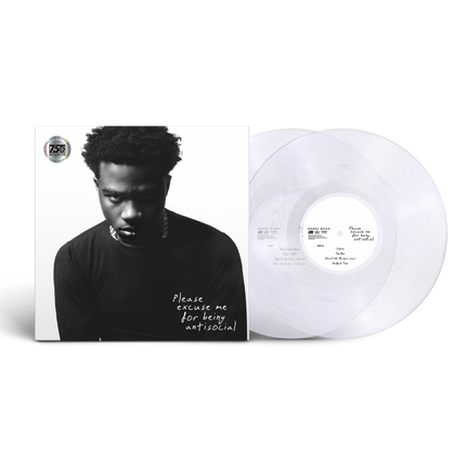 Roddy Ricch Please Excuse Me For Being Antisocial 2LP Clear Vinyl