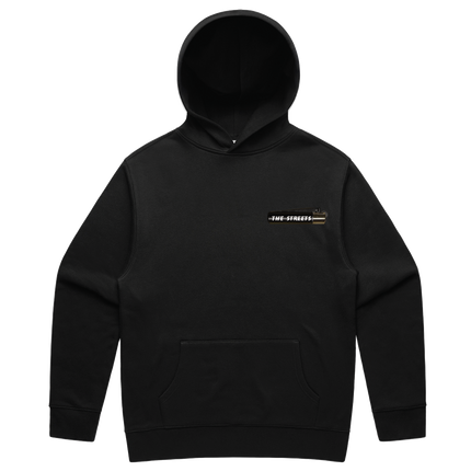 Lighter Pocket Print Black Hoodie