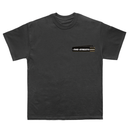 Lighter Pocket Print Black T-Shirt
