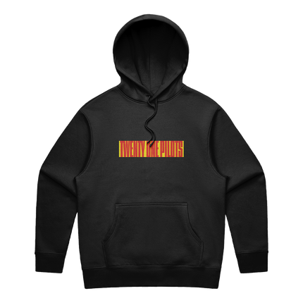 BLOCK WORDMARK BLACK HOODIE | Twenty One Pilots