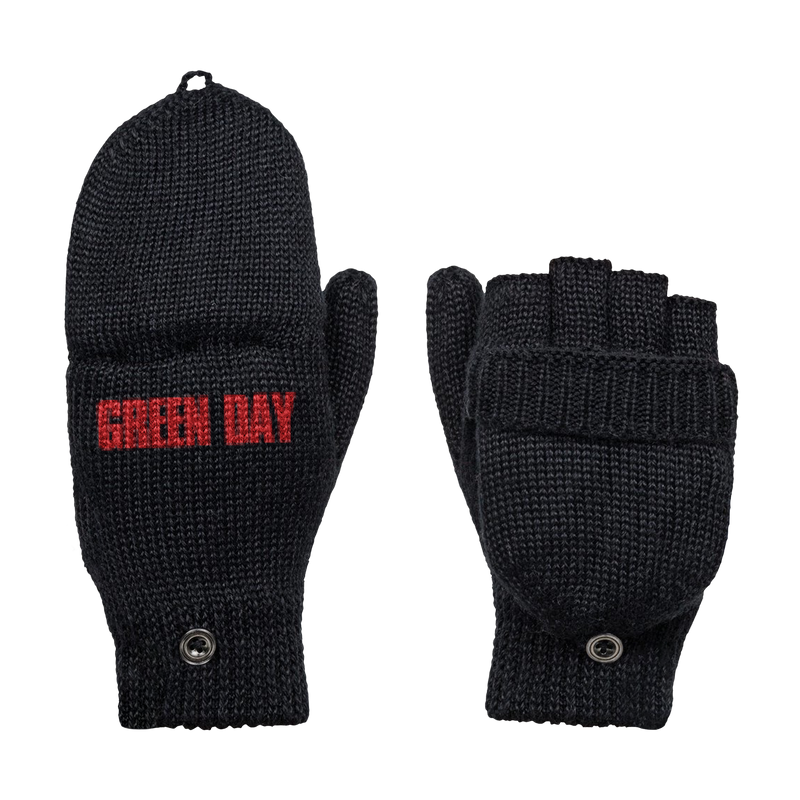 Logo Convertible Mittens | Green Day 