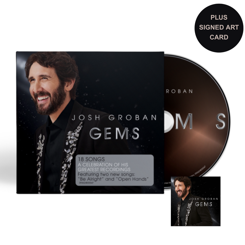 Gems CD + SIGNED ART CARD | Josh Groban