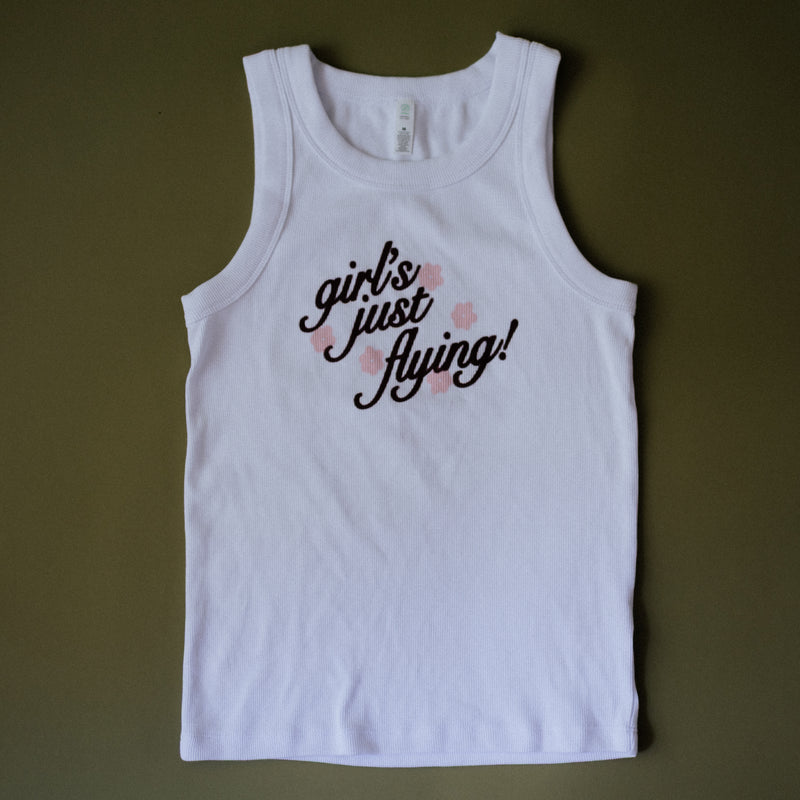 Girl's Just Flying Tank White | Maisie Peters