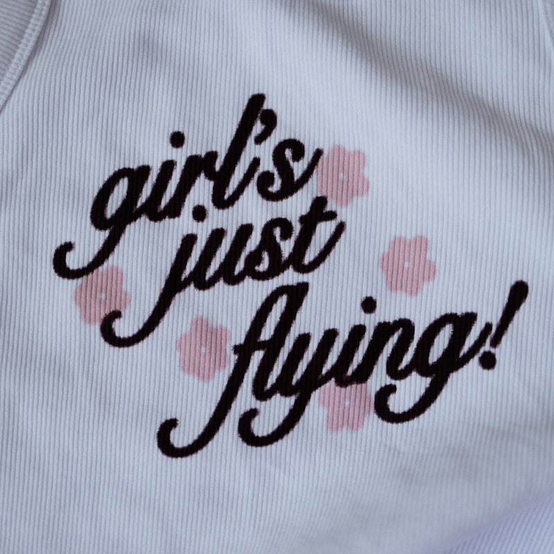 Girl's Just Flying Tank White | Maisie Peters