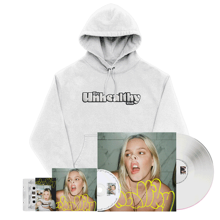 The Unhealthy Club Hoodie + Album Bundle (Signed Card)