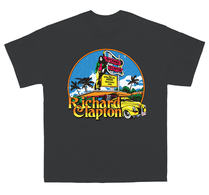 Richard Clapton 50th Anniversary T-Shirt Black