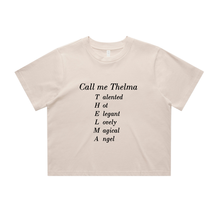 Call Me Thelma Crop Tee | Thelma Plum