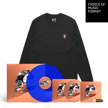 Golden Features Sisyphus + Black Stag Beetle Long Sleeve