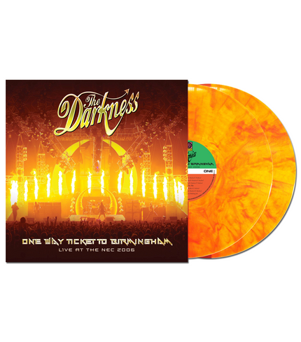One Way Ticket To Birmingham (Live at The NEC) 2LP Red & Yellow Marble Vinyl | The Darkness