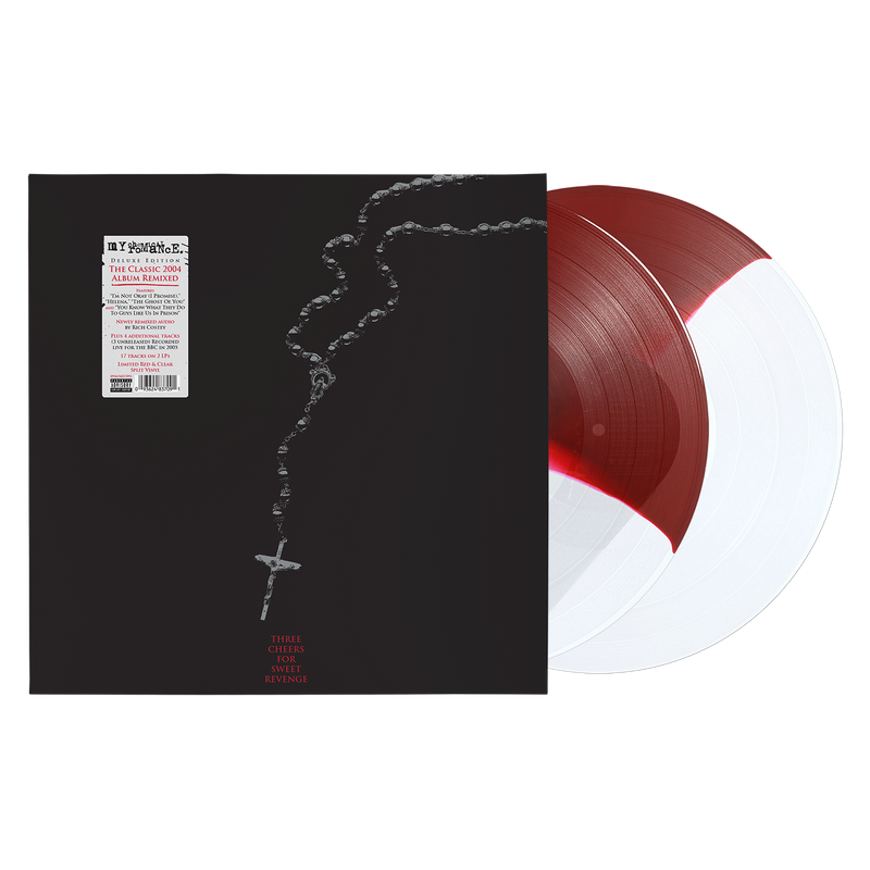 Three Cheers for Sweet Revenge (Deluxe Edition) Red & Clear Split Vinyl 2LP | My Chemical Romance