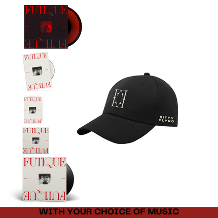 Futique Black Cap with choice of music bundle with Signed Artcard bundle | Biffy Clyro