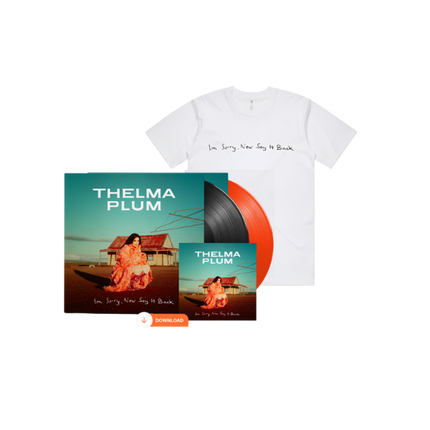 I'm Sorry, Now Say It Back White T-Shirt with Choice Of Music | Thelma Plum 