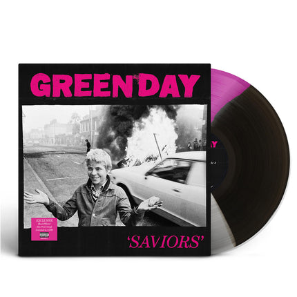 SAVIORS Lt Ed Store Exclusive Tricolor Black White Hot Pink Vinyl LP | Green Day