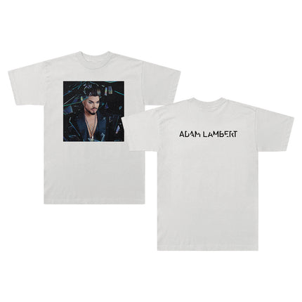 Adam Lambert High Drama Photo T-Shirt White