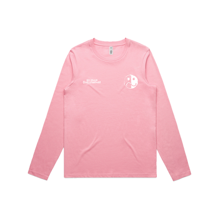 Smile/Frown Logo Pink Long Sleeve