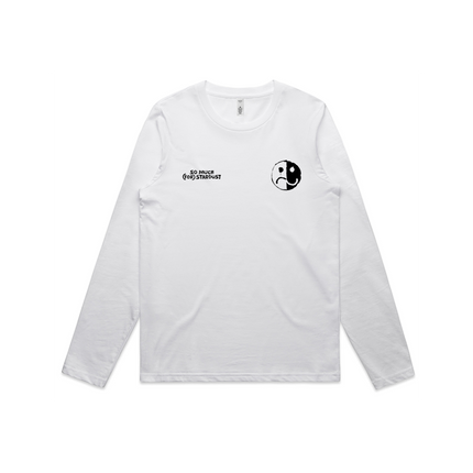 Smile/Frown Logo White Long Sleeve
