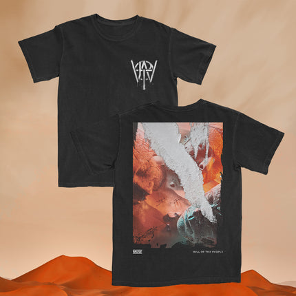 Muse Will of the People Cover Collage Black T-Shirt