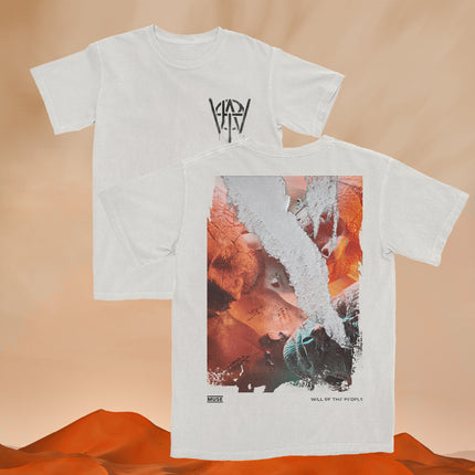 Muse Will of the People Cover Collage White T-Shirt